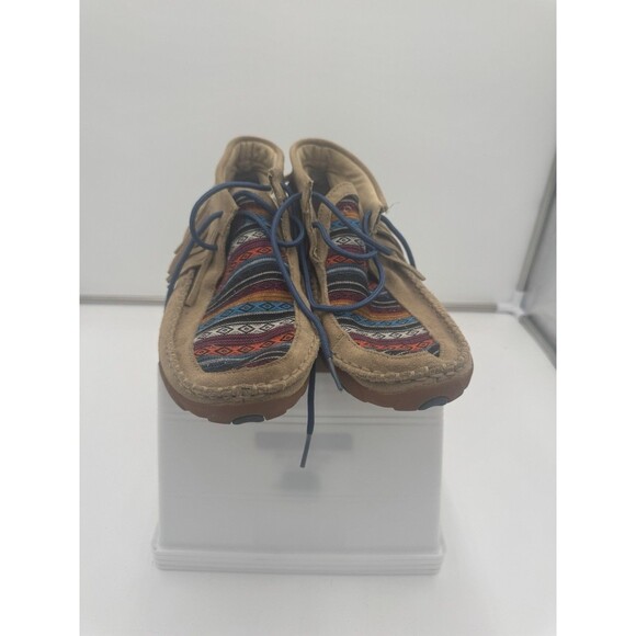 Twisted X Boots Casual Driving Moccasins Southwest Design WDM0064 Women’s 9 M - Picture 1 of 11